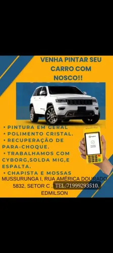 OFICINA DE PINTURA DE CARRO FUNILARIA AUTOMOTIVA.