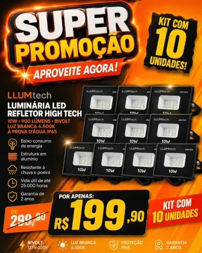 Kit 10 Refletores 