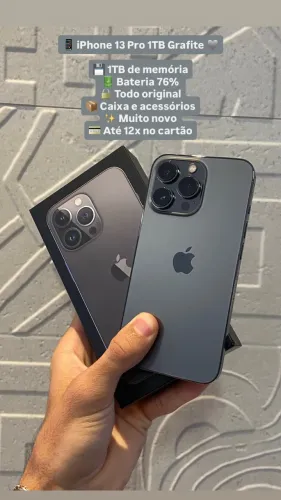 iPhone 13 pro 1 terabyte de memória 