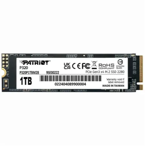 SSD Patriot P320 1TB M.2 2280 NVMe PCIe Gen3 3000MB/s