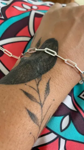 Pulseira de Prata 925 - Cartier com elos grandes e grossos
