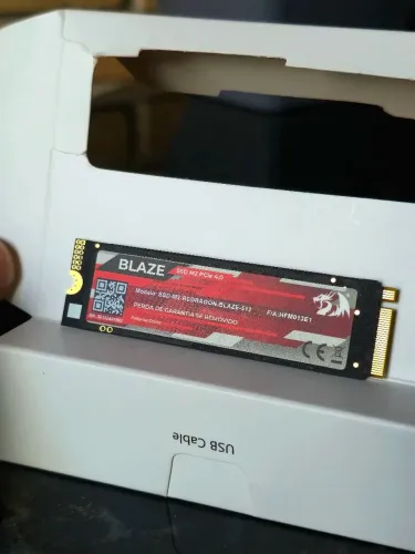 Ssd 512gb M2 Nvme Pcie 4.0 Redragon Blaze 7050mb/s Seminovo