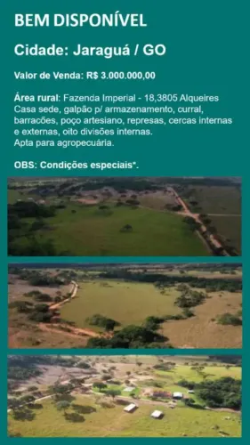 IMÓVEIS DO BANCO SICOOB À VENDA EM GOIÁS, MINAS GERAIS E TOCANTINS. PARCELA EM ATE 12O MES