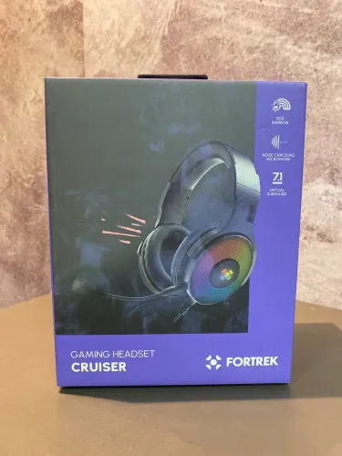 Headset Gamer Fortrek G Cruiser RGB 7.1 Preto. 