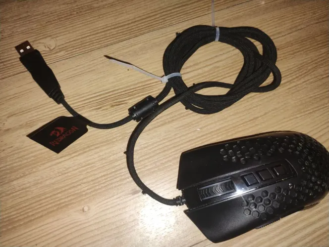 Mouse Gamer Red Dragon Storm RGB 12400 DPI Preto, M808-RGB (USADO)
