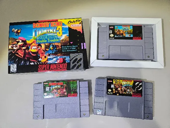 Cartucho de Super Nintendo - Triologia Donkey Kong