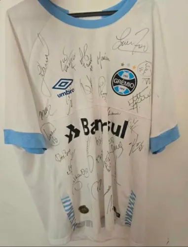 Camisa Grêmio autografada 