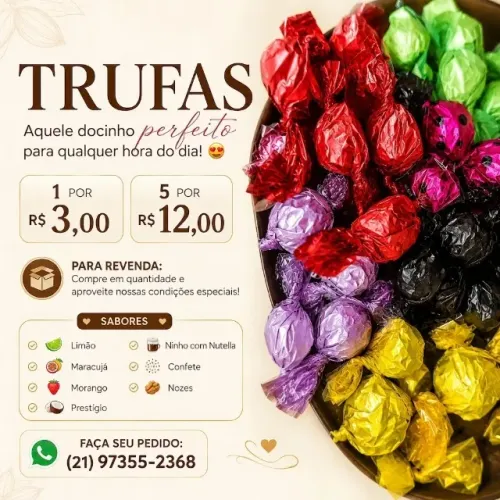 Revenda de trufas