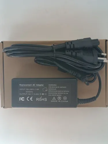 Fonte Carregador Boombox 1 19v 3.42A 65w Bivolt Para Caixas de Som e Notebook