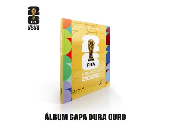 Álbum Copa do Mundo 2026 - Capa Dura Ouro
