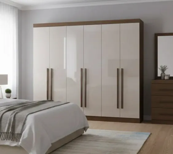 Guarda-roupa Casal Zara 6 Portas 6 Gavetas 100% MDF rf87