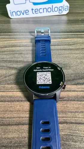 Smartwatch Xiaomi Mi Watch Modelo: XMWTCL02 Cor: azul-marinho Monitora frequência card
