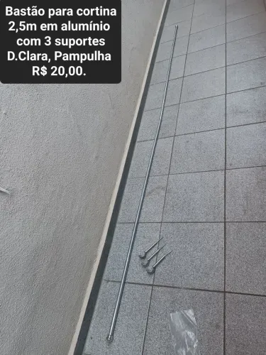 Bastão para cortina alumínio 2,70m