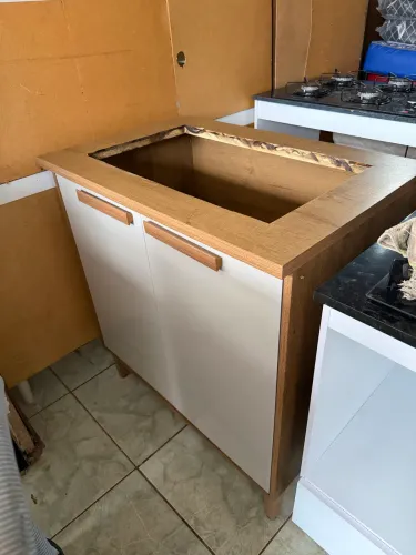 Balcão para fogão coktop 5 bocas novo