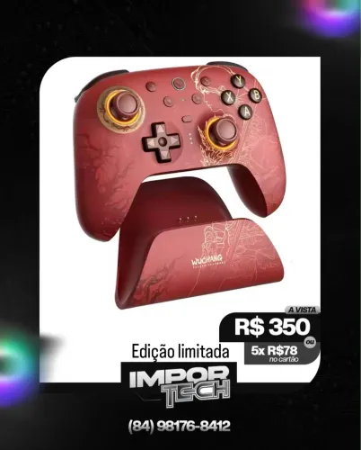Controle 8bitdo ultimate 2 Wuchang com Dock de carregamento. @importech_084