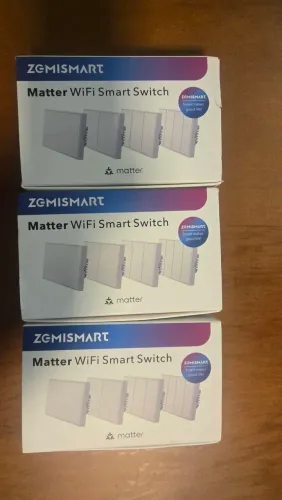 Interruptor Inteligente Zemismart Matter Wi-Fi de 1 botão - Novo