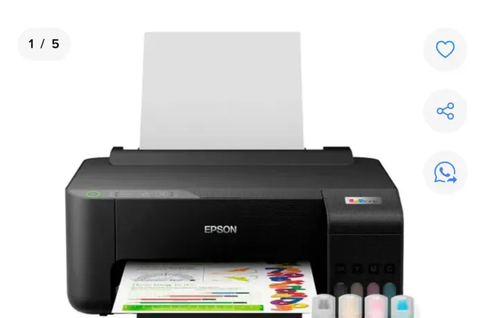 Impressora Epson Ecotank L1250 Tanque De Tinta Colorida Cor Preto