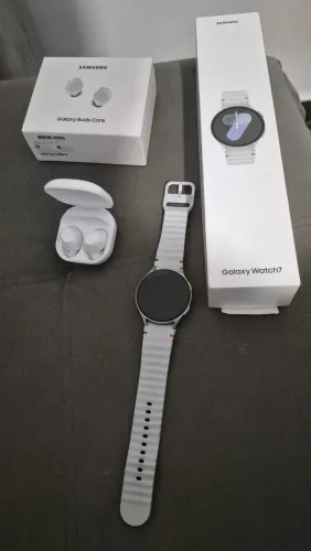 Relógio Galaxy watch 7 44mm novíssimo sem detalhes + Galaxy Buds core branco zerado!!