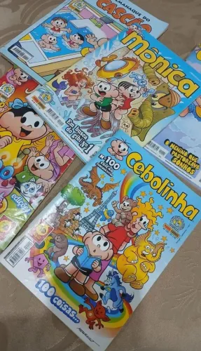 5 Gibis Turma da Mônica - Incluindo 3 edições comemorativas! (N100, N1 e 500 edições)