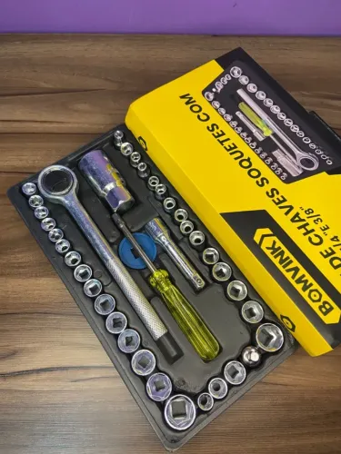 Kit de Chaves Soquetes com 40 Peças 14 e 38 BOM-3906