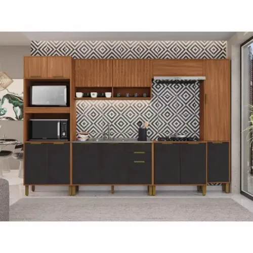 Armário de Cozinha 6 Módulos Balcão com Tampo (NOVO) Entrega Grátis! 