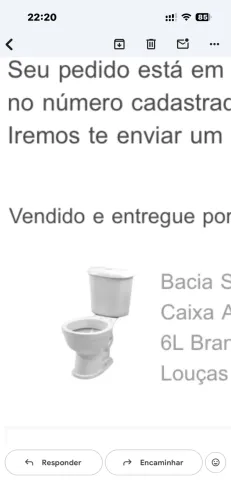 Vendo vaso sanitário luzarte louças