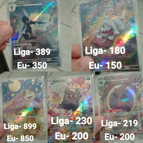 Cartas raras de Pokémon