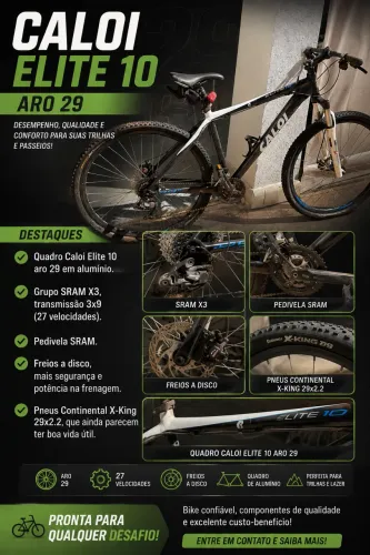 CALOI ELITE 10 ARO 24! À VENDA!