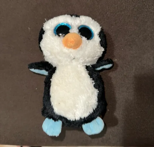 Pelúcia Ty Beanie boo olhos brilhantes - brinquedo penguin 