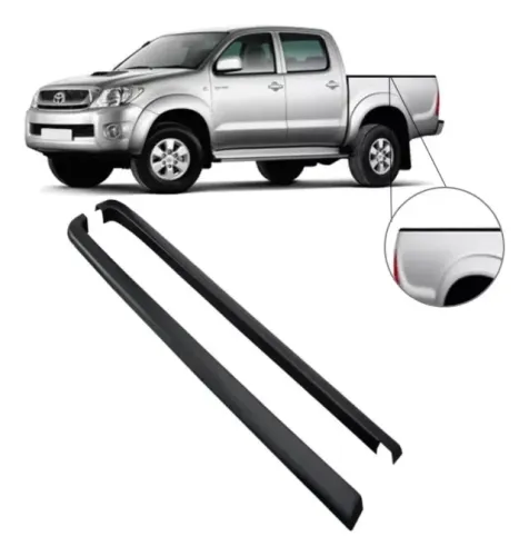 Par Protetor De Borda Lateral Hilux 2005 A 2015 Original Toyota Novo