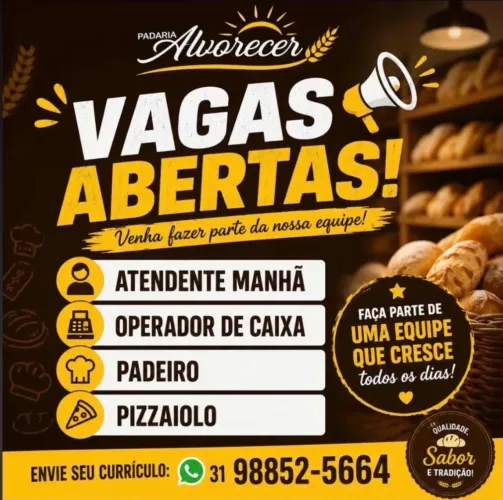Vaga de operadora de caixa