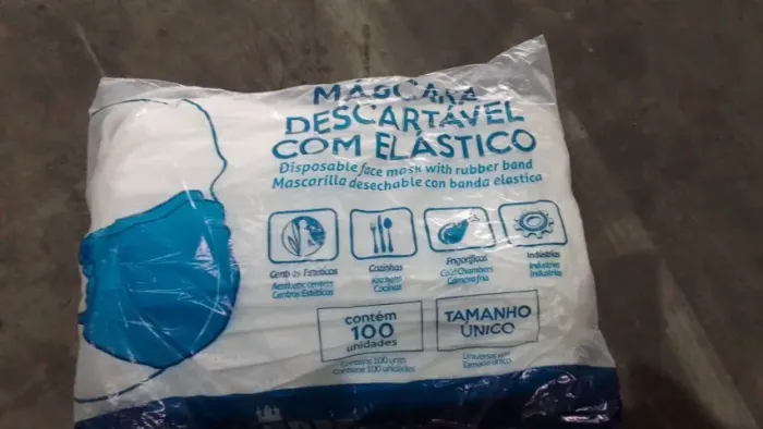 Máscara Descartável com 100un