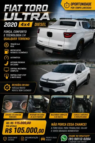 Fiat Toro Ultra 2.0 16V 4X4 Diesel AUT 2020