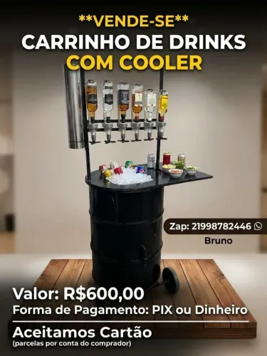 Vendo barraca de drinks