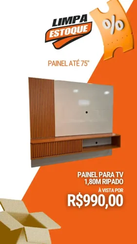 PAINEL RIPADO 1,80 PARA TV 75"