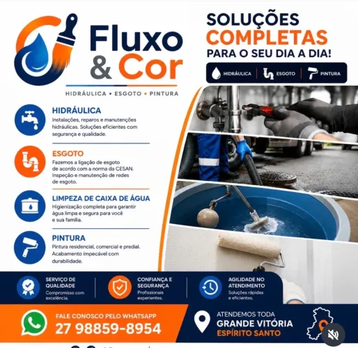 PINTURA / HIDRÁULICA / ESGOTO / LIMPEZA DE CAIXA DE ÁGUA