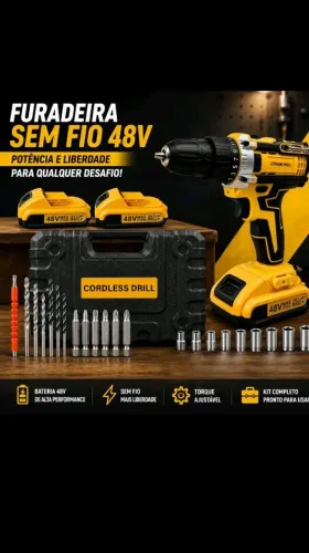 Parafusadeira/Furadeira 21V Nova na Caixa ? Bateria Recarregável