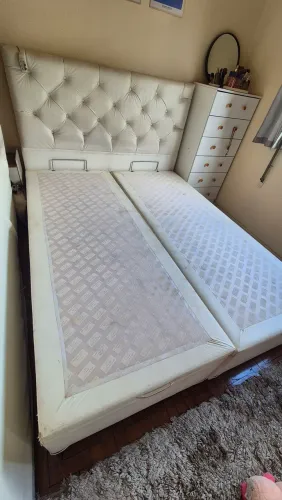 CAMA BOX BAÚ QUEEN + CABECEIRA (não acompanha colchão)