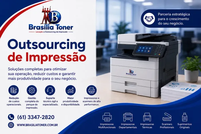 LOCAÇÃO DE IMPRESSORAS E EQUIPAMENTOS PARA ESCRITÓRIO