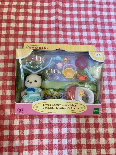Sylvanian Families - Irmãs Lontras Marinhas - Conjunto Snorkel Splash