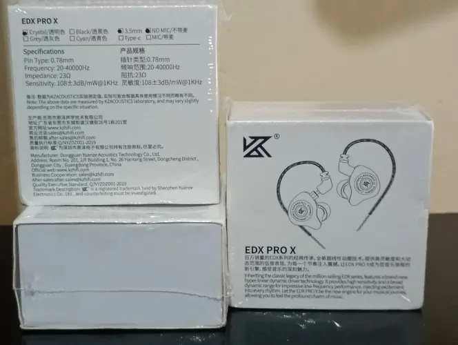 3 FONES KZ EDX PRO X (NOVOS LACRADOS)