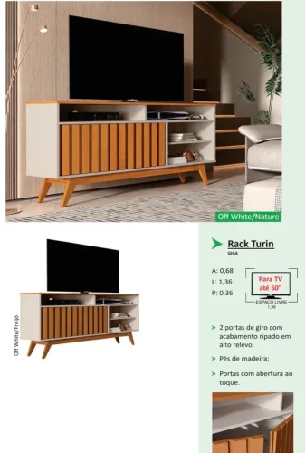 Rack Turim 1,36 largura