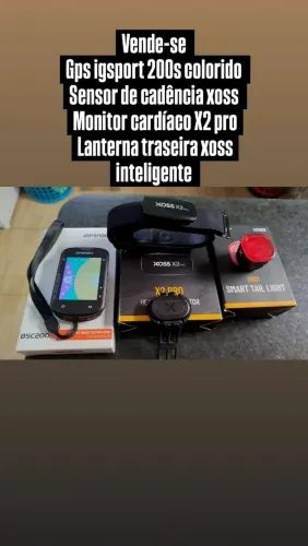 Ciclismo GPS, sensores e lanterna traseira