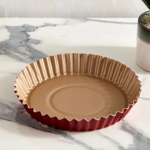 Forma para Torta e Bolo Tramontina Brasil 25 cm 1,4L Antiaderente Vermelha