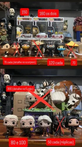 Funko mortal kombat e the witcher 