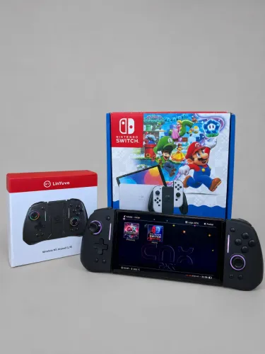Nintendo Switch OLED Desbloqueado 128GB + 15 Jogos + Joy-Con Exclusivo
