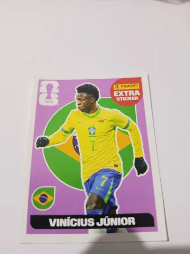 Figurinha Vinícius Junior bordô 2026