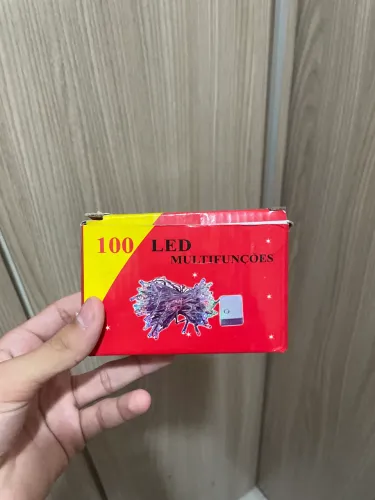 Pisca Pisca Luz Natal 100 LEDs 8 Metros Colorido 127V 220V Haiz