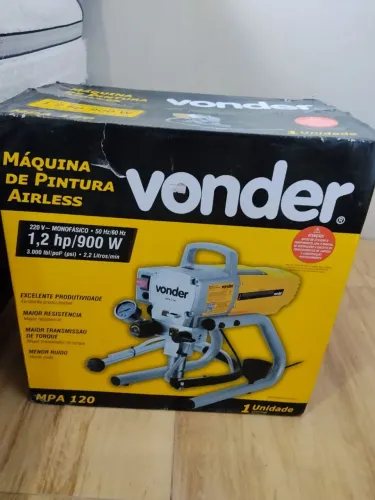 Máquina de Pintura Airless Vonder MPA 120 Nova na Caixa - R$ 2.200