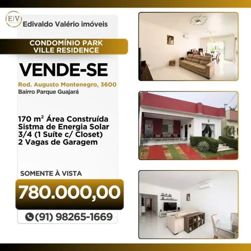 Vendo Casa em condomínio fechado Partk Ville Residence